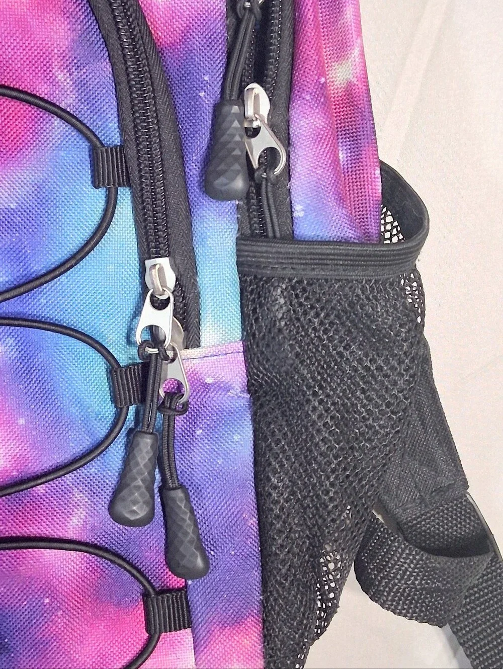 Wonder Nation Galaxy Bungee Backpack Multi-pocketed for Books and Water Bottles